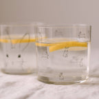 Black Rabbit Drinking Glass