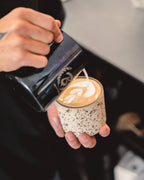 Artisanal Stengods Kaffekopp 210ml – Tumbler Cookie Glasyr