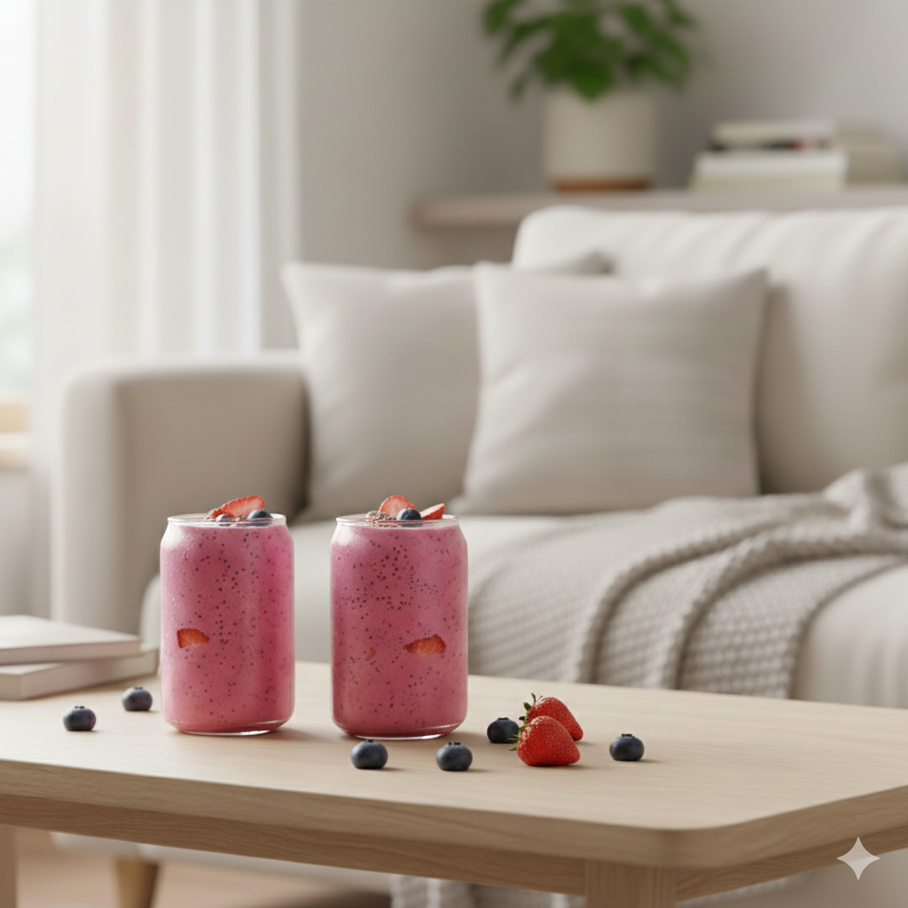 Höga matchaglas (set om 2)