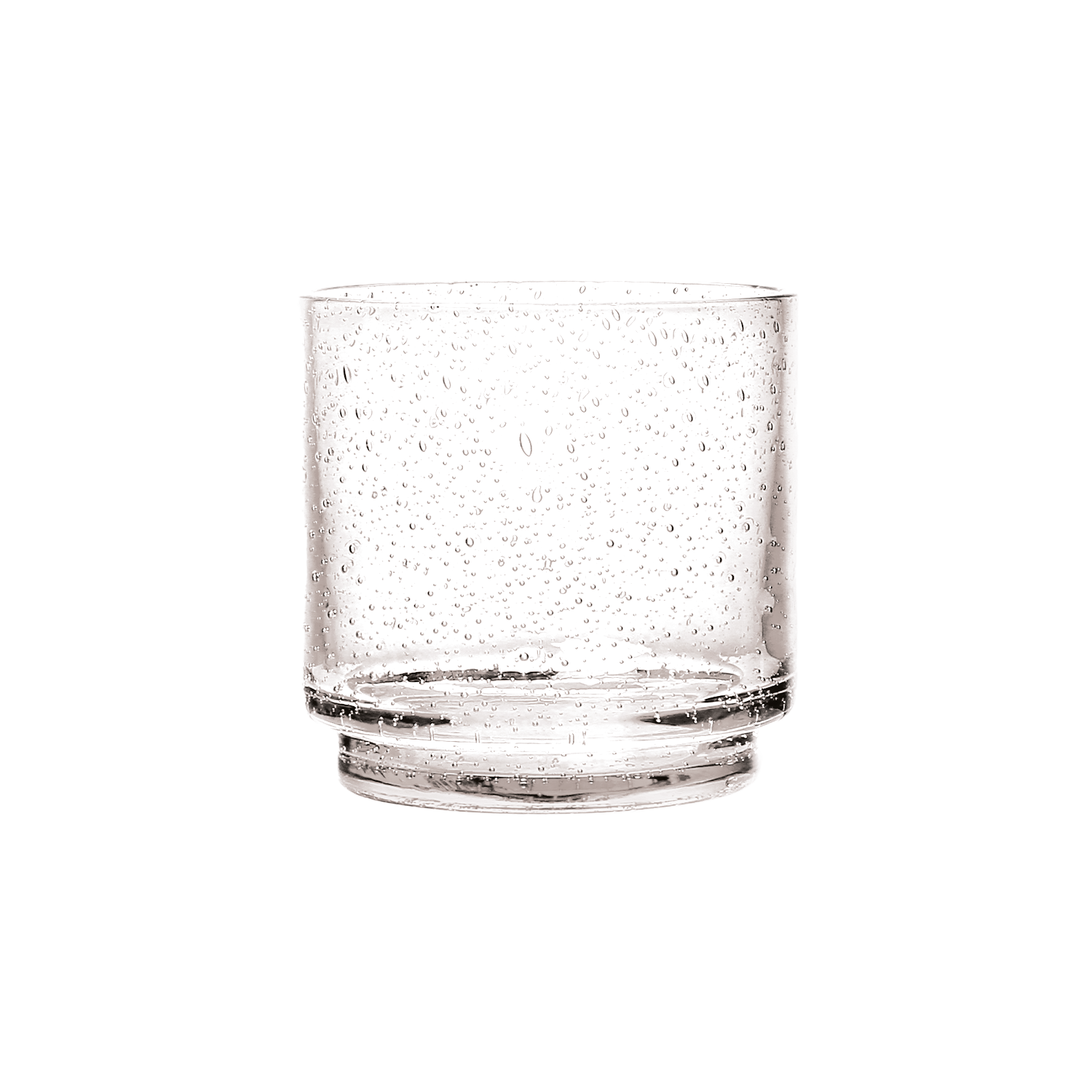 Staplingsbar transparent dricksglas D8,5 H8,5cm