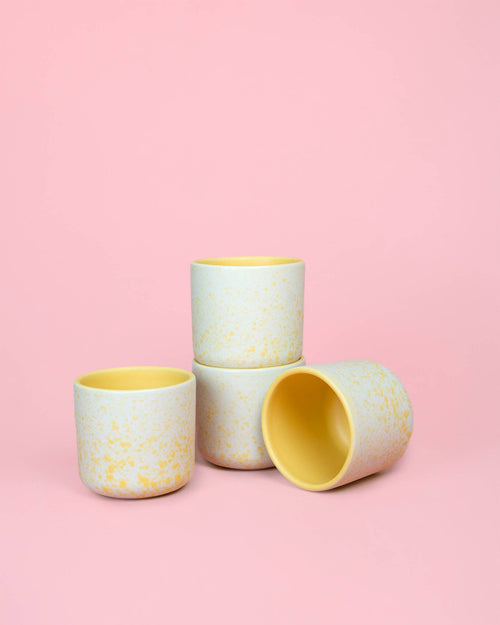 Artisanal stengods kaffekopp 210ml – Tumbler honungsglasyr