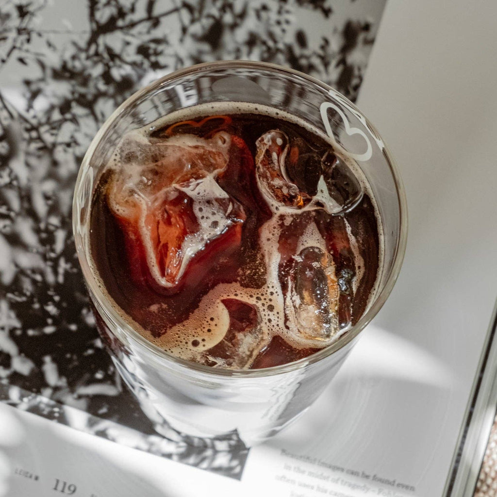 Drinking Glass Hearts (White)