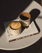 Artisanal Stengods Kaffekopp 210ml – Tumbler Cookie Glasyr