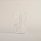 Drinking Glass Hearts (White)