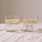 Black Rabbit Drinking Glass