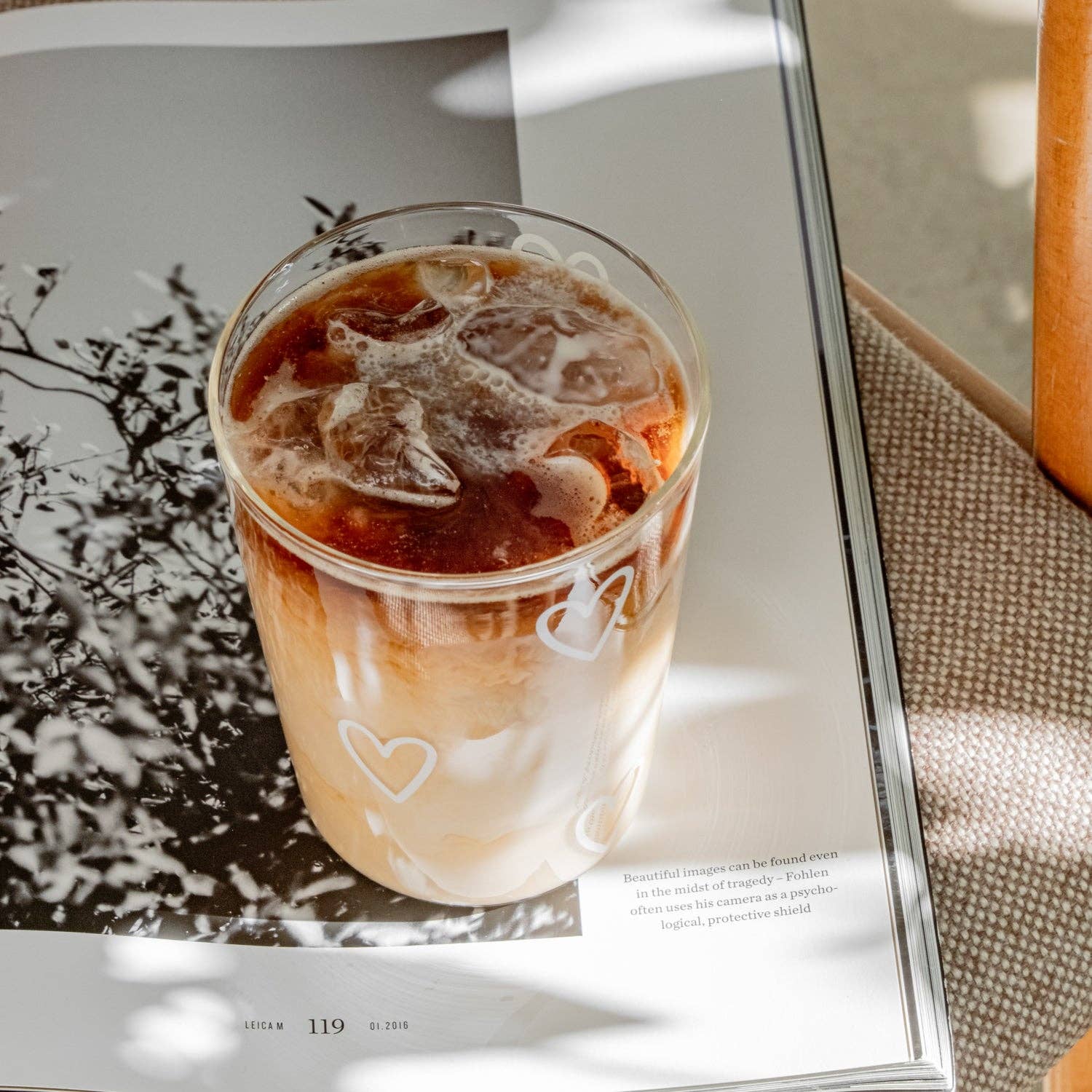 Drinking Glass Hearts (White)