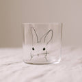 Black Rabbit Drinking Glass