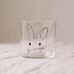 Black Rabbit Drinking Glass