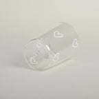 Drinking Glass Hearts (White)
